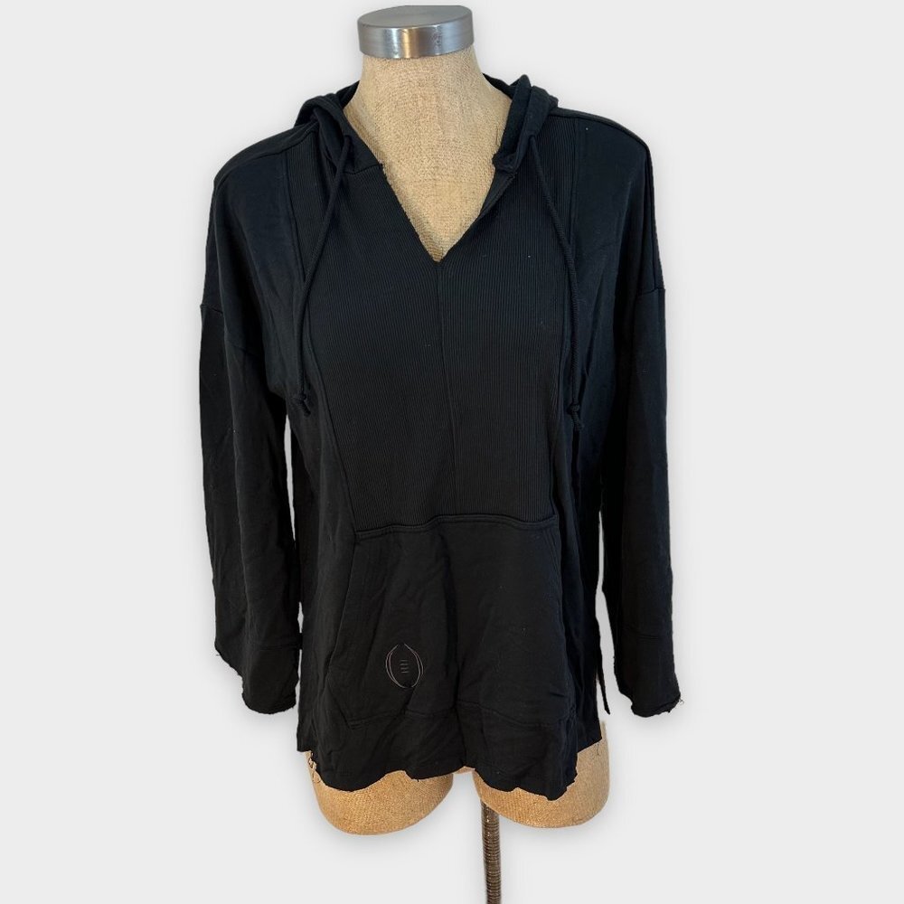 NIKE Black Fleece Hooded‎ Sweatshirt Distressed M
